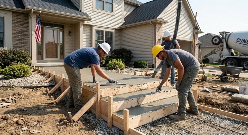Cement Porch Construction Service